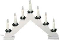 Somogyi KAD03 Gyertyapiramis karácsonyi Dekoráció - Fehér