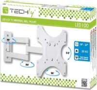 Techly 023820 19"-37" Fali LCD TV/Monitor asztali tartó kar - Fehér