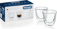 Delonghi Eszpresszó 90ml Thermo dupla falú üveg pohár szett 2 darabos