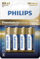 Philips LR6M4B/10 Premium Alkaline AA ceruzaelem (4db/csomag)