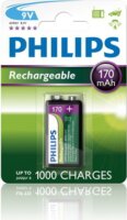 Philips 9VB1A17 nikkel-fémhidrid 170MAH 9V Akkumulátor (1db/csomag)