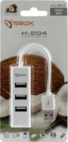 Sbox H-204W USB 2.0 HUB (4 port) Fehér