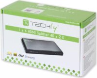 Techly 306653 Aktív HDMI elosztó 1/4 4Kx2K 3D Adapter Fekete