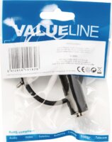 Valueline VLAP22550B02 Jack sztereó adapterkábel 0.2m (3.5mm jack apa - 6.35mm jack anya)