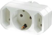 Somogyi NV 13/WH 220V Aljzat 3-as Euro elosztó - Fehér