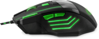 Esperanza WOLF MX201 Gamer Egér Fekete/Zöld