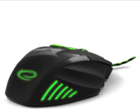 Esperanza WOLF MX201 Gamer Egér Fekete/Zöld