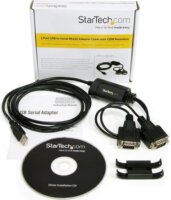 Startech ICUSB2322F 2 Port FTDI USB - Serial RS232 összekötő kábel 1.8m - Fekete