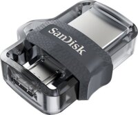 SanDisk 128 GB Ultra Duel Drive Micro USB + USB 3.0 Pendrive - Fekete