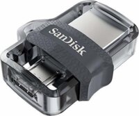 SanDisk 128 GB Ultra Duel Drive Micro USB + USB 3.0 Pendrive - Fekete