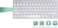 Ewent EW3162 Bluetooth Billentyűzet HU - Fehér