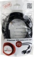 Gembird CC-PPVGAX-10-B Premium VGA hosszabbító kábel 3m Fekete