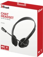 Trust 21665 Primo Headset - Fekete