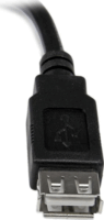 Startech USBEXTAA6IN USB 2.0 Apa - USB 2.0 anya kábel 15cm - Fekete