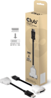Club3D DisplayPort - DVI-D (apa - apa) adapter - Fekete