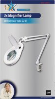 HQ MAG-LAMP21 Nagyítós Asztali Csiptetős Lámpa - Fehér