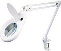 HQ MAG-LAMP21 Nagyítós Asztali Csiptetős Lámpa - Fehér