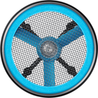 Samsung VC2100M Gabalyodásmentes technológiás porzsák nélküli porszívó - Fekete/Kék