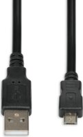 iBox IKU2M18 MicroUSB 2.0 adat- és töltőkábel 1.8m - Fekete