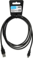 iBox IKU2M18 MicroUSB 2.0 adat- és töltőkábel 1.8m - Fekete