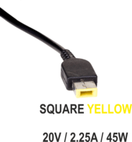 Akyga AK-ND-51 Square yellow 45W Lenovo notebook adapter