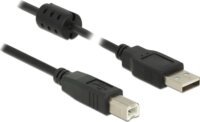 Delock 84895 USB 2.0-A - USB 2.0-B (apa - apa) kábel 1m - Fekete