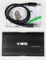 iBox IEU3F02 HD-02 2.5" USB 3.0 Külső HDD ház Fekete