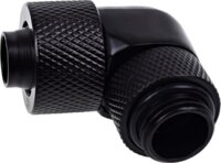 Alphacool Eiszapfen 3/8" Cső-csatlakozó 90° - Fekete