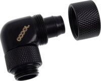 Alphacool Eiszapfen 3/8" Cső-csatlakozó 90° - Fekete