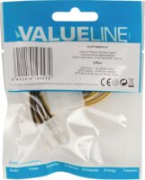 Valueline VLCP74400V015 EPS 8-Pin - 2x Molex (apa - apa) tápkábel 0.15 m