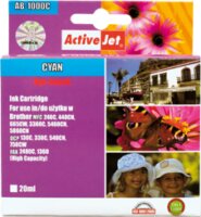 ActiveJet (Brother LC1000C,LC970C) Tintapatron Ciánkék
