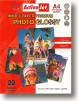 ActiveJet AP4-180G20 A4 fotópapír (20 db/csomag)