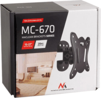 Maclean MC-670 13"-27" LCD TV/Monitor fali tartó - Fekete