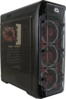 LC-Power Gaming 988B Red Typhoon Window Számítógépház - Fekete