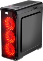 LC-Power Gaming 988B Red Typhoon Window Számítógépház - Fekete