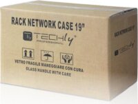 TechlyPro 19" Fali rack szekrény 6U 450mm - Fekete