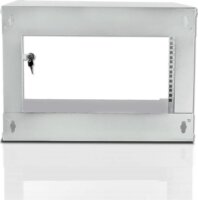 TechlyPro ECO 19" Fali szekrény, 6U 500x450 mm - Szürke