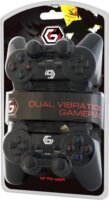Gembird JPD-UDV2-01 Dual Vibration Gamepad Fekete (2db/csomag)