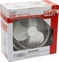 Delight 51110 USB asztali ventilátor - Fehér