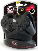 Gembird JPD-UDV-01 Dual Vibration Gamepad - Fekete