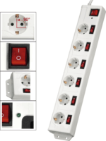 Hama 137239 Hálózati elosztó 6 aljzat 1,4m