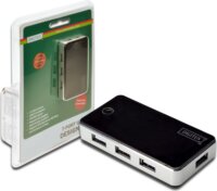 Digitus DA-70222 USB 2.0 HUB (7 port) Fekete