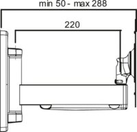 Roline 17.03.0007 10"-40" LCD TV/Monitor fali tartó - Fekete