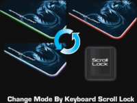 Dragon War Front Magic Stone GP-007 Gaming világító egérpad