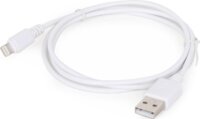 Gembird CC-USB2-AMLM-2M-W USB adat- és töltő- lightning iPhone kábel 2m Fehér