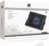Conceptronic CNBCOOLSTAND1F 17" összecsukható laptop hűtőpad - Fekete