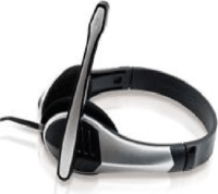 Conceptronic CCHATSTAR2 Mikrofonos Fejhallgató Fekete/Szürke