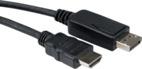 Roline 11.99.5781 DisplayPort - HDMI (apa - apa) kábel 2m - Fekete