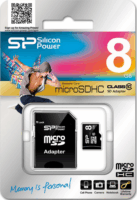 Silicon Power 8GB microSDHC CL10 + Adapter