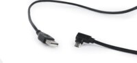Gembird USB-A apa - MicroUSB-B 90° apa 2.0 Adat és töltő kábel - Fekete (1.8m)